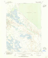 Ugashik D-3 Alaska Historical topographic map, 1:63360 scale, 15 X 15 Minute, Year 1951