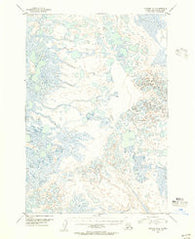 Ugashik D-4 Alaska Historical topographic map, 1:63360 scale, 15 X 15 Minute, Year 1951