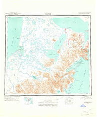 Ugashik Alaska Historical topographic map, 1:250000 scale, 1 X 2 Degree, Year 1943