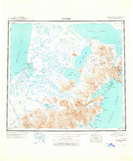 Ugashik Alaska Historical topographic map, 1:250000 scale, 1 X 2 Degree, Year 1943