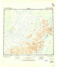 Ugashik Alaska Historical topographic map, 1:250000 scale, 1 X 2 Degree, Year 1948
