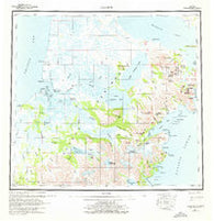 Ugashik Alaska Historical topographic map, 1:250000 scale, 1 X 2 Degree, Year 1963