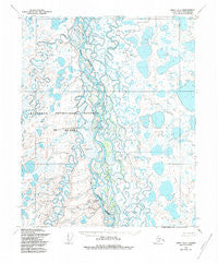 Umiat D-3 Alaska Historical topographic map, 1:63360 scale, 15 X 15 Minute, Year 1955