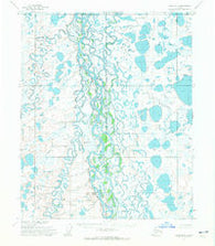 Umiat D-3 Alaska Historical topographic map, 1:63360 scale, 15 X 15 Minute, Year 1955