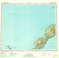Umnak Alaska Historical topographic map, 1:250000 scale, 1 X 2 Degree, Year 1951