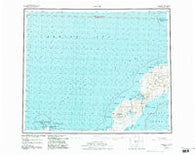 Umnak Alaska Historical topographic map, 1:250000 scale, 1 X 2 Degree, Year 1951