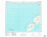Umnak Alaska Historical topographic map, 1:250000 scale, 1 X 2 Degree, Year 1951
