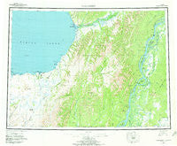Unalakleet Alaska Historical topographic map, 1:250000 scale, 1 X 3 Degree, Year 1952