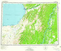 Unalakleet Alaska Historical topographic map, 1:250000 scale, 1 X 3 Degree, Year 1952