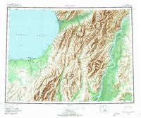 Unalakleet Alaska Historical topographic map, 1:250000 scale, 1 X 3 Degree, Year 1952