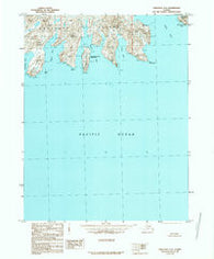 Unalaska A-3 Alaska Historical topographic map, 1:63360 scale, 15 X 15 Minute, Year 1989