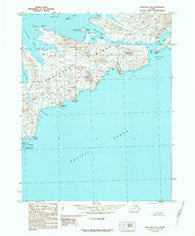Unalaska A-4 Alaska Historical topographic map, 1:63360 scale, 15 X 15 Minute, Year 1989