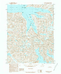 Unalaska B-3 Alaska Historical topographic map, 1:63360 scale, 15 X 15 Minute, Year 1989