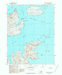 Unalaska C-1 Alaska Historical topographic map, 1:63360 scale, 15 X 15 Minute, Year 1989