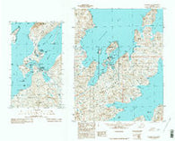 Unalaska C-2 Alaska Historical topographic map, 1:63360 scale, 15 X 15 Minute, Year 1990