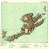 Unalaska Alaska Historical topographic map, 1:250000 scale, 1 X 2 Degree, Year 1951
