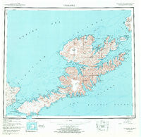 Unalaska Alaska Historical topographic map, 1:250000 scale, 1 X 2 Degree, Year 1951