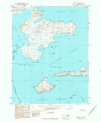 Unimak A-5 Alaska Historical topographic map, 1:63360 scale, 15 X 15 Minute, Year 1989