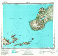Unimak Alaska Historical topographic map, 1:250000 scale, 1 X 2 Degree, Year 1951