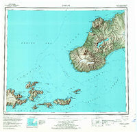 Unimak Alaska Historical topographic map, 1:250000 scale, 1 X 2 Degree, Year 1951