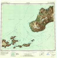 Unimak Alaska Historical topographic map, 1:250000 scale, 1 X 2 Degree, Year 1951