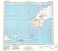 Unimak Alaska Historical topographic map, 1:250000 scale, 1 X 2 Degree, Year 1951