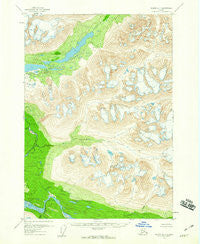 Valdez A-1 Alaska Historical topographic map, 1:63360 scale, 15 X 15 Minute, Year 1951