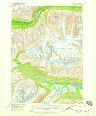 Valdez A-4 Alaska Historical topographic map, 1:63360 scale, 15 X 15 Minute, Year 1953