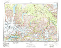 Valdez Alaska Historical topographic map, 1:250000 scale, 1 X 3 Degree, Year 1960