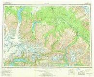 Valdez Alaska Historical topographic map, 1:250000 scale, 1 X 3 Degree, Year 1960