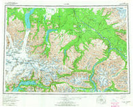 Valdez Alaska Historical topographic map, 1:250000 scale, 1 X 3 Degree, Year 1960