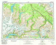 Valdez Alaska Historical topographic map, 1:250000 scale, 1 X 3 Degree, Year 1960