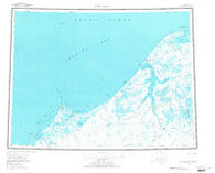 Wainwright Alaska Historical topographic map, 1:250000 scale, 1 X 4 Degree, Year 1955