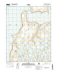 Wainwright B-2 NE Alaska Current topographic map, 1:25000 scale, 7.5 X 7.5 Minute, Year 2014
