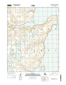 Wainwright B-2 NW Alaska Current topographic map, 1:25000 scale, 7.5 X 7.5 Minute, Year 2014