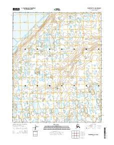 Wainwright B-3 NE Alaska Current topographic map, 1:25000 scale, 7.5 X 7.5 Minute, Year 2014
