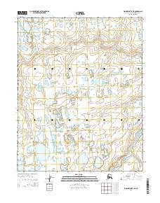 Wainwright B-3 SE Alaska Current topographic map, 1:25000 scale, 7.5 X 7.5 Minute, Year 2014