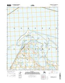 Wainwright B-5 SW Alaska Current topographic map, 1:25000 scale, 7.5 X 7.5 Minute, Year 2014