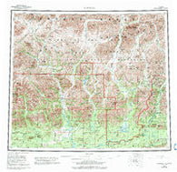 Wiseman Alaska Historical topographic map, 1:250000 scale, 1 X 3 Degree, Year 1956