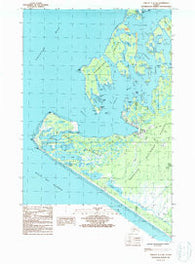 Yakutat C-5 SW Alaska Historical topographic map, 1:25000 scale, 7.5 X 7.5 Minute, Year 1987