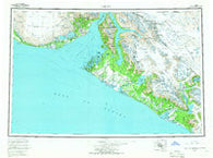 Yakutat Alaska Historical topographic map, 1:250000 scale, 1 X 3 Degree, Year 1959