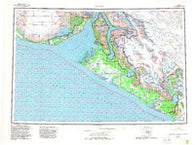 Yakutat Alaska Historical topographic map, 1:250000 scale, 1 X 3 Degree, Year 1959