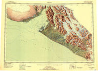 Yakutat Alaska Historical topographic map, 1:250000 scale, 1 X 3 Degree, Year 1951