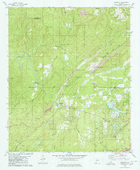 Abernant Alabama Historical topographic map, 1:24000 scale, 7.5 X 7.5 Minute, Year 1980