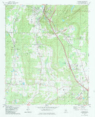 Alabaster Alabama Historical topographic map, 1:24000 scale, 7.5 X 7.5 Minute, Year 1980