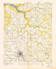 Albertville Alabama Historical topographic map, 1:24000 scale, 7.5 X 7.5 Minute, Year 1936