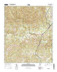 Aldrich Alabama Current topographic map, 1:24000 scale, 7.5 X 7.5 Minute, Year 2014