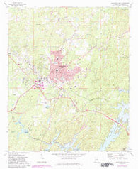Alexander City Alabama Historical topographic map, 1:24000 scale, 7.5 X 7.5 Minute, Year 1971