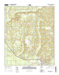 Aliceville North Alabama Current topographic map, 1:24000 scale, 7.5 X 7.5 Minute, Year 2014