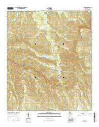 Almeria Alabama Current topographic map, 1:24000 scale, 7.5 X 7.5 Minute, Year 2014